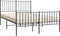 vidaXL - Bedframe - met - hoofd- - en - voeteneinde - metaal - zwart - 120x190 - cm