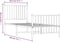 vidaXL - Bedframe - met - hoofd- - en - voeteneinde - metaal - zwart - 80x200 - cm