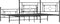 vidaXL - Bedframe - met - hoofd- - en - voeteneinde - metaal - zwart - 193x203 - cm