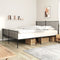 vidaXL - Bedframe - met - hoofd- - en - voeteneinde - metaal - zwart - 183x213 - cm