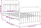 vidaXL - Bedframe - met - hoofd- - en - voeteneinde - metaal - zwart - 107x203 - cm
