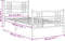 vidaXL - Bedframe - met - hoofd- - en - voeteneinde - metaal - zwart - 100x190 - cm