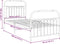 vidaXL - Bedframe - met - hoofd- - en - voeteneinde - metaal - zwart - 90x190 - cm