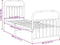 vidaXL - Bedframe - met - hoofd- - en - voeteneinde - metaal - zwart - 75x190 - cm