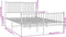 vidaXL - Bedframe - met - hoofd- - en - voeteneinde - metaal - zwart - 140x200 - cm