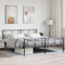 vidaXL - Bedframe - met - hoofd- - en - voeteneinde - metaal - zwart - 200x200 - cm