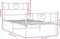 vidaXL - Bedframe - met - hoofd- - en - voeteneinde - metaal - zwart - 90x190 - cm