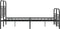 vidaXL - Bedframe - met - hoofd- - en - voeteneinde - metaal - zwart - 120x200 - cm