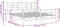 vidaXL - Bedframe - met - hoofd- - en - voeteneinde - metaal - zwart - 183x213 - cm