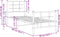 vidaXL - Bedframe - met - hoofd- - en - voeteneinde - metaal - zwart - 80x200 - cm