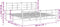 vidaXL - Bedframe - met - hoofd- - en - voeteneinde - metaal - zwart - 193x203 - cm