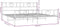 vidaXL - Bedframe - met - hoofd- - en - voeteneinde - metaal - zwart - 193x203 - cm