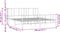 vidaXL - Bedframe - met - hoofd- - en - voeteneinde - metaal - zwart - 200x200 - cm