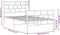 vidaXL - Bedframe - met - hoofd- - en - voeteneinde - metaal - zwart - 100x200 - cm