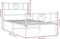 vidaXL - Bedframe - met - hoofd- - en - voeteneinde - metaal - zwart - 75x190 - cm