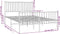 vidaXL - Bedframe - met - hoofd- - en - voeteneinde - metaal - zwart - 120x190 - cm
