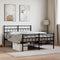 vidaXL - Bedframe - met - hoofd- - en - voeteneinde - metaal - zwart - 120x190 - cm