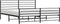 vidaXL - Bedframe - met - hoofd- - en - voeteneinde - metaal - zwart - 193x203 - cm