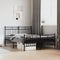 vidaXL - Bedframe - met - hoofd- - en - voeteneinde - metaal - zwart - 140x200 - cm
