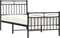 vidaXL - Bedframe - met - hoofd- - en - voeteneinde - metaal - zwart - 90x200 - cm