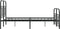 vidaXL - Bedframe - met - hoofd- - en - voeteneinde - metaal - zwart - 120x190 - cm