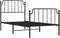 vidaXL - Bedframe - met - hoofd- - en - voeteneinde metaal - zwart - 90x200 - cm