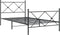 vidaXL - Bedframe - met - hoofd- - en - voeteneinde - metaal - zwart - 107x203 - cm