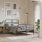 vidaXL - Bedframe - met - hoofd- - en - voeteneinde - metaal - zwart - 120x200 - cm