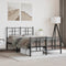 vidaXL - Bedframe - met - hoofd- - en - voeteneinde - metaal - zwart - 120x190 - cm