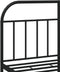 vidaXL - Bedframe - met - hoofd- - en - voeteneinde - metaal - zwart - 140x190 - cm