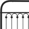 vidaXL - Bedframe - met - hoofd- - en - voeteneinde - metaal - zwart - 140x190 - cm