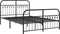 vidaXL - Bedframe - met - hoofd- - en - voeteneinde - metaal - zwart - 140x200 - cm