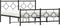 vidaXL - Bedframe - met - hoofd- - en - voeteneinde - metaal - zwart - 150x200 - cm