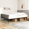 vidaXL - Bedframe - met - hoofd- - en - voeteneinde - metaal - zwart - 200x200 - cm