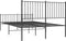 vidaXL - Bedframe - met - hoofd- - en - voeteneinde - metaal - zwart - 140x190 - cm
