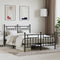 vidaXL - Bedframe - met - hoofd- - en - voeteneinde - metaal - zwart - 140x200 - cm