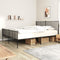 vidaXL - Bedframe - met - hoofd- - en - voeteneinde - metaal - zwart - 193x203 - cm