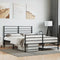 vidaXL - Bedframe - met - hoofd- - en - voeteneinde - metaal - zwart - 140x200 - cm