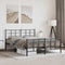 vidaXL - Bedframe - met - hoofd- - en - voeteneinde - metaal - zwart - 150x200 - cm