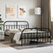 vidaXL - Bedframe - met - hoofd- - en - voeteneinde - metaal - zwart - 140x200 - cm