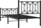 vidaXL - Bedframe - met - hoofd- - en - voeteneinde - metaal - zwart - 90x200 - cm