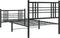 vidaXL - Bedframe - met - hoofd- - en - voeteneinde - metaal - zwart - 90x190 - cm