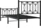 vidaXL - Bedframe - met - hoofd- - en - voeteneinde - metaal - zwart - 90x190 - cm