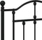 vidaXL - Bedframe - met - hoofd- - en - voeteneinde - metaal - zwart - 193x203 - cm