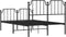 vidaXL - Bedframe - met - hoofd- - en - voeteneinde metaal - zwart - 120x200 - cm