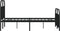 vidaXL - Bedframe - met - hoofd- - en - voeteneinde - metaal - zwart - 120x190 - cm
