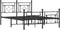 vidaXL - Bedframe - met - hoofd- - en - voeteneinde - metaal - zwart - 140x200 - cm