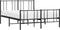vidaXL - Bedframe - met - hoofd- - en - voeteneinde - metaal - zwart - 120x200 - cm