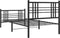 vidaXL - Bedframe - met - hoofd- - en - voeteneinde - metaal - zwart - 100x190 - cm