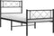 vidaXL - Bedframe - met - hoofd- - en - voeteneinde - metaal - zwart - 100x200 - cm